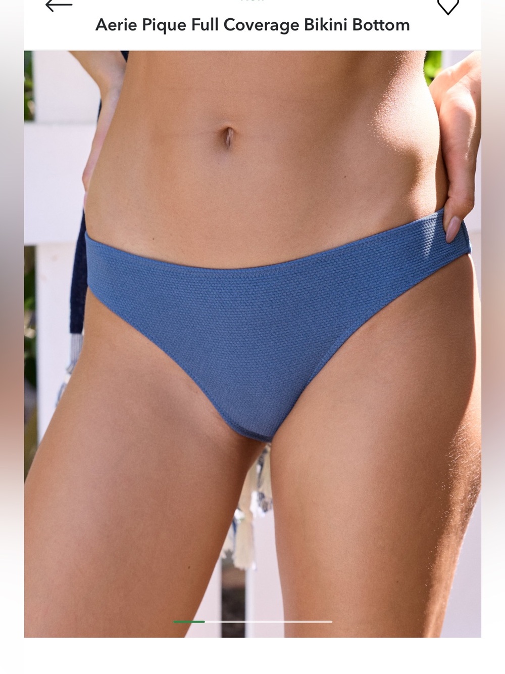 Aerie - Full coverage Navy Bikini Bottoms